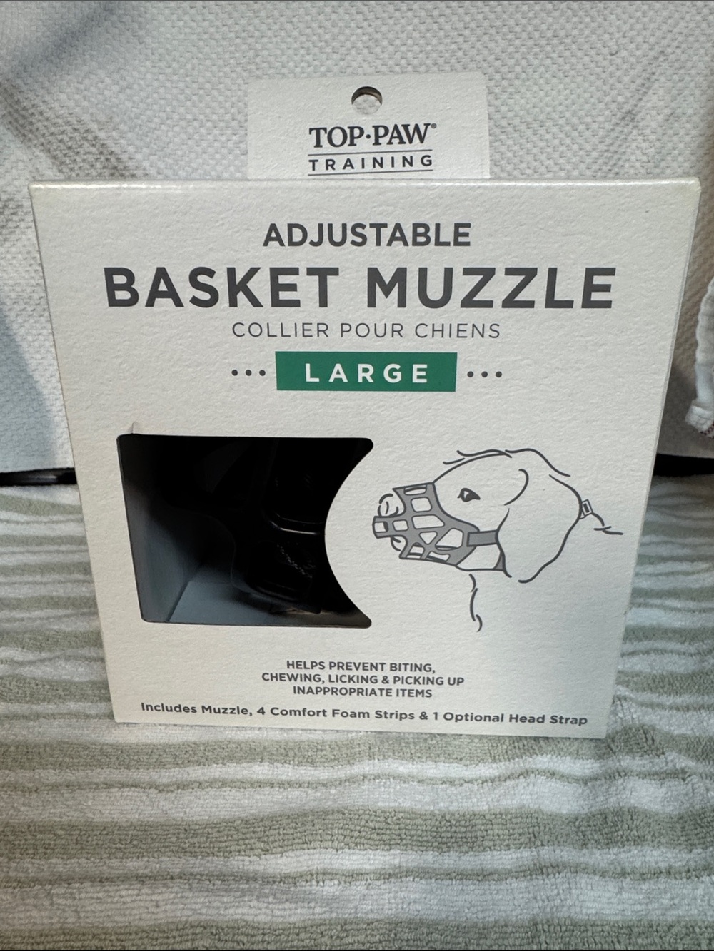 Top Paw Training Adjustable Dog Basket Muzzle